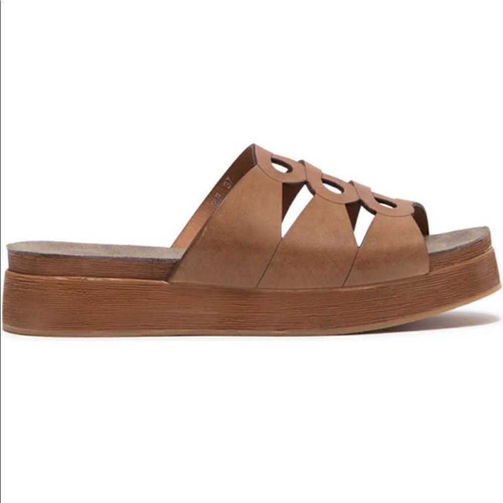 Antelope Women’s leather slide platform slip on sandal size US9/ EU40 NIB - Picture 2 of 14